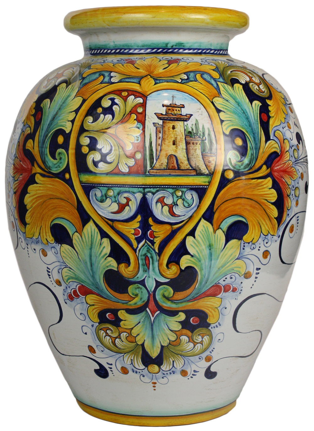 Italian Ceramic Floor Vase