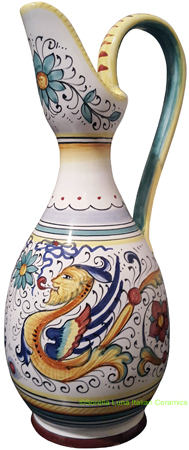 Ceramic Maiolica Amfora Pitcher Raffaellesco 23cm