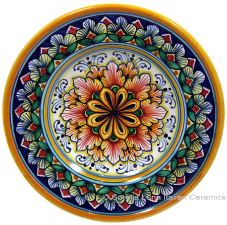 Hanging/Dipping Plate - Red Green - 15cm