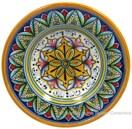 Hanging/Dipping Plate - Yellow Red - 15cm