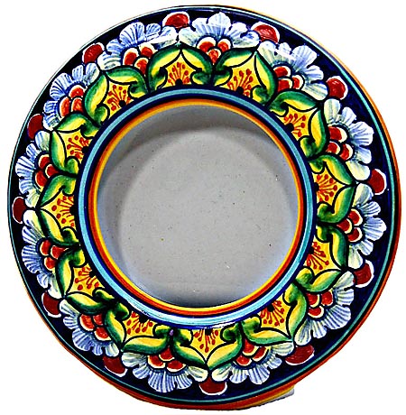 Ceramic Majolica Picture Frame Round