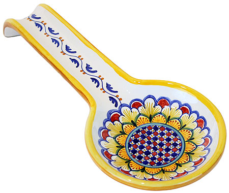 Deruta Italian Ceramic Spoon Rest