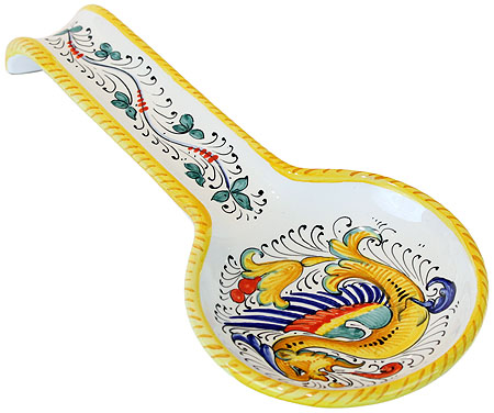 Deruta Italian Ceramic Spoon Rest
