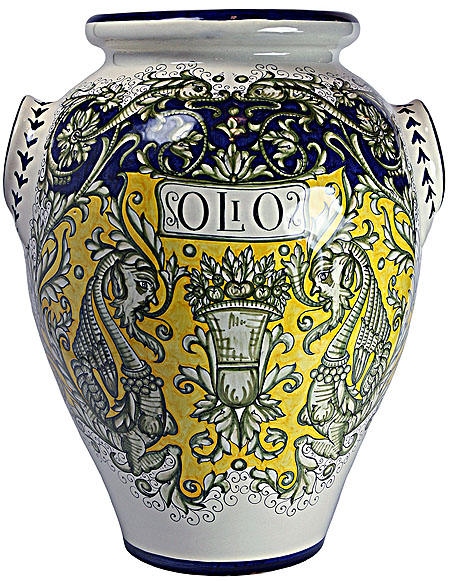 Italian Ceramic Floor Vase - OLIO