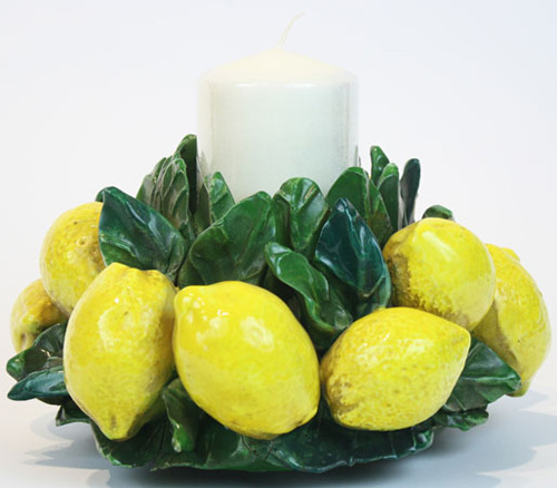 Centerpiece - Lemons Candlestick