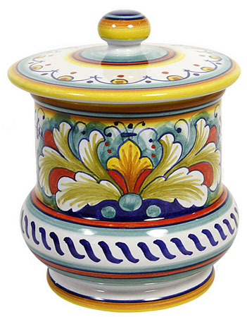 Ceramic Majolica Jar - Corallo