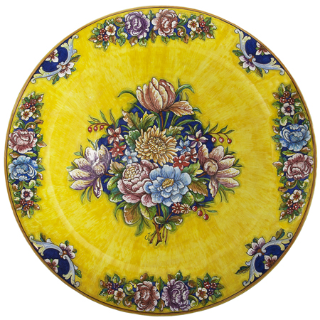 Deruta Italian Flowers Plate