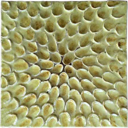 Tile - Inverted Petals - Honey