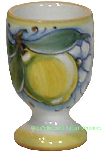 Ceramic Majolica Limoncello Chalice