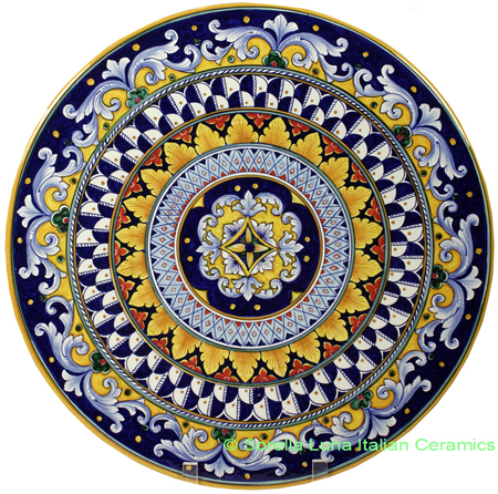 Ceramic Majolica Plate 42cm