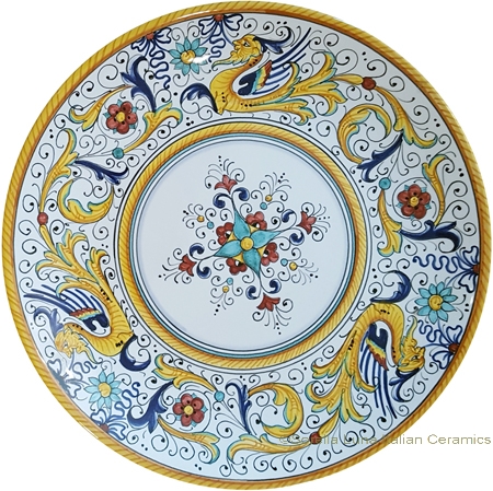 Ceramic Majolica Plate - Raffaellesco 25cm