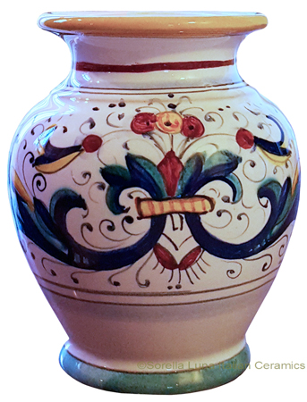 Italian Ceramic Vase Ricco Deruta