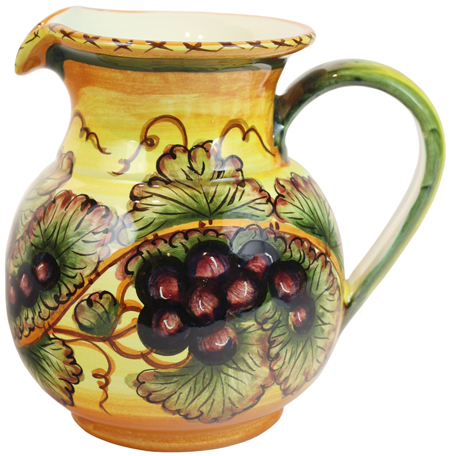 Tuscan Country Grapes Pitcher
