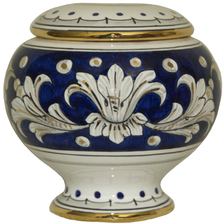 Urn - Blue and Gold Small