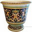 Italian Floor/Bell Planter Vase - Ornato Black 58cm