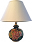 Small Elegant Ceramic Lamp - Frutta Fonda Nero -10 inch