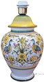Elegant Ceramic Lamp - Peacock/Lovers - 30cm