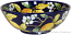 Ceramic Majolica Serving Bowl Blue Lemon