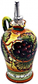 Ceramic Majolica Olive Oil Dispenser Grapes N 20cm