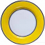Italian Charger Plate - Black Border Solid Yellow - Giallo