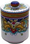 Ceramic Majolica Covered Kitchen Jar DR 19cm
