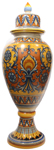 Italian Ceramic Floor Urn - Medieval Orange-Yellow