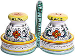 Deruta Italian Ceramic Salt and Pepper Service