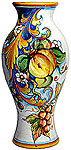 Deruta Italian Ceramic Vase - Frutta Festone