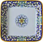 Italian Square Platter - Blue/Green G6 - 30cm
