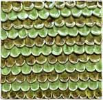 Tile - Green and Olive Petals 