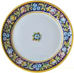 Deruta Italian Charger Plate - Blue Flower