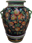 Deruta Floor Vase/Umbrella Stand - Pomegranates 65cm