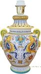 Elegant Scrolled Handled Lamp - Raffaellesco - 32cm