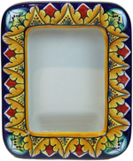 Ceramic Majolica Picture Frame - Rectangle