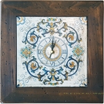Italian Majolica Clock - Ricco Deruta - 29cm 