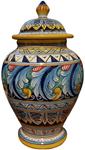 Italian Ceramic Centerpiece Urn - Ricco Vario