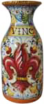 Tuscan Vase/Wine Carafe - Giglio Rosso 20cm