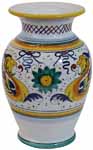 Deruta Italian Ceramic Vase Raffaellesco